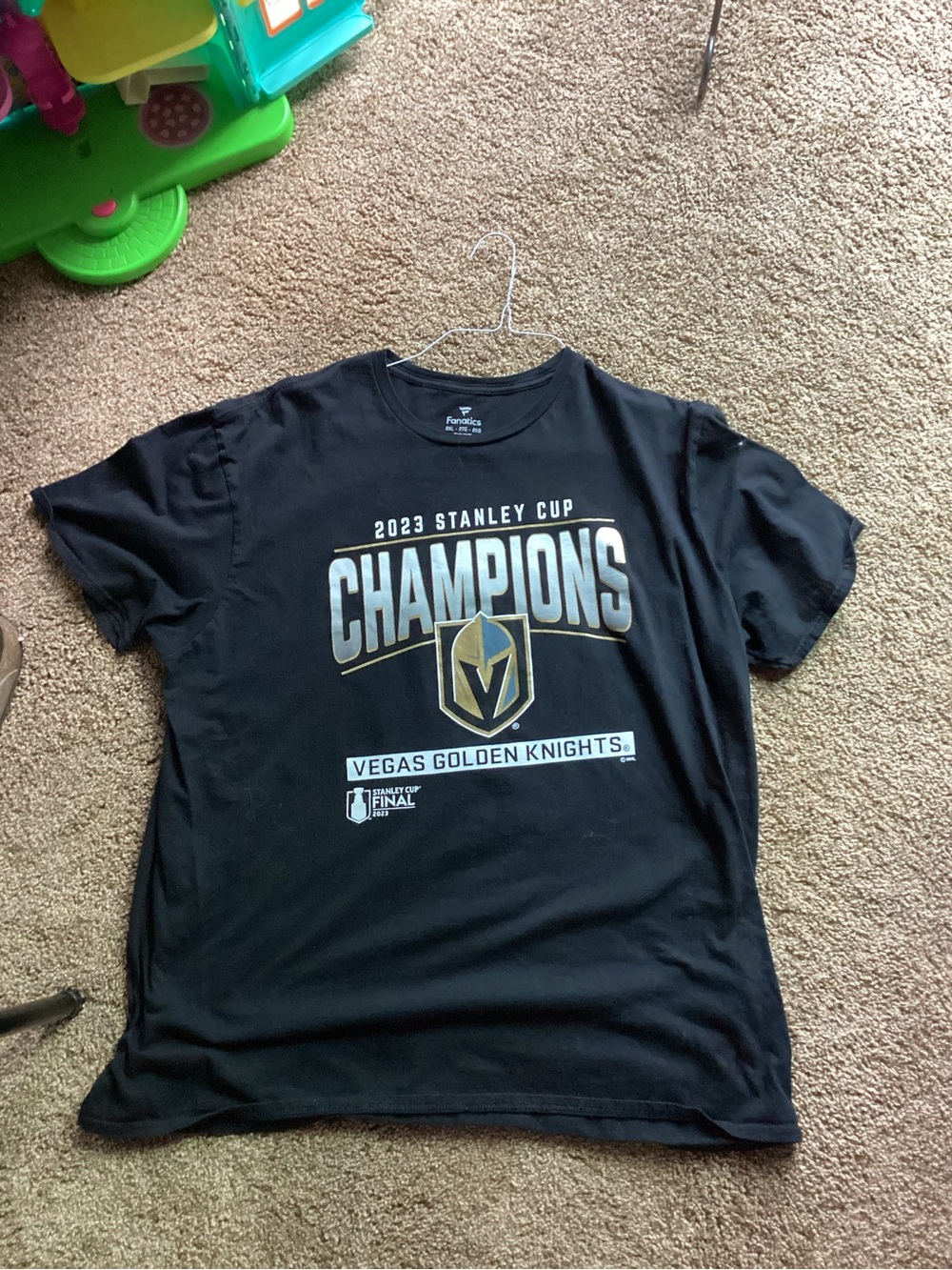 Fanatics Vegas Golden Knights 2023 Stanley Cup Champions Black T-Shirt
